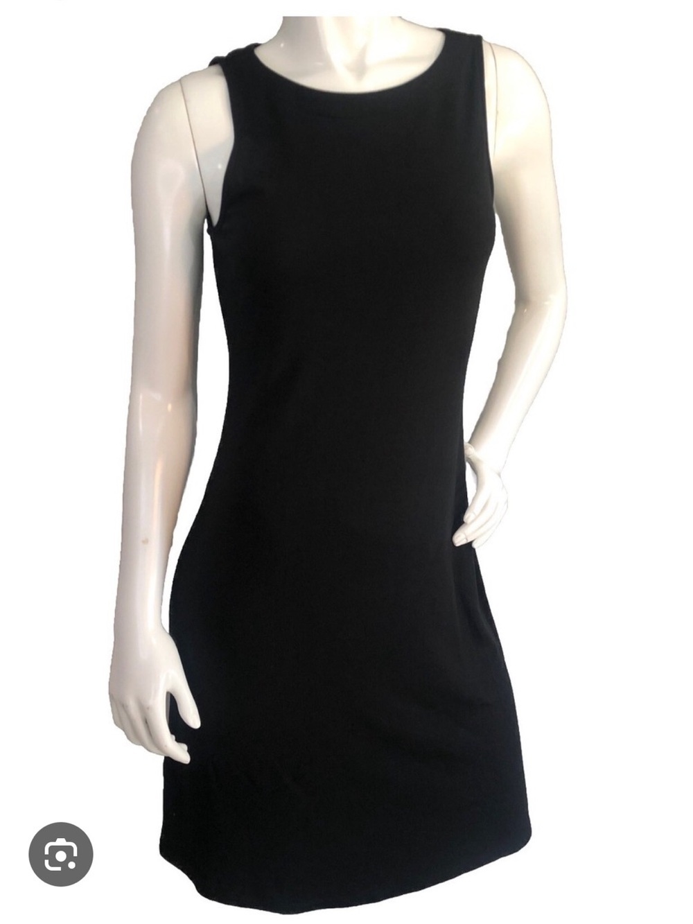 Tommy Bahama Black Sleeveless Stretch Tank Dress S